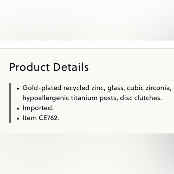 J Crew double stacked pave heart statement earrings - Picture 2 of 6